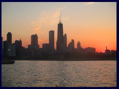 Chicago at sunset - Navy Pier 14 - Skyline of Magnificent Mile